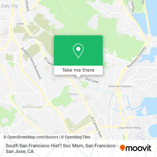 South San Francisco Hist'l Soc Msm map