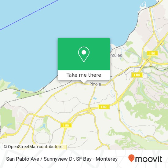 San Pablo Ave / Sunnyview Dr map