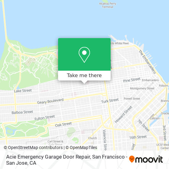 Mapa de Acie Emergency Garage Door Repair