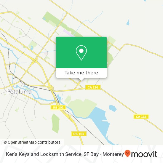 Ken's Keys and Locksmith Service map