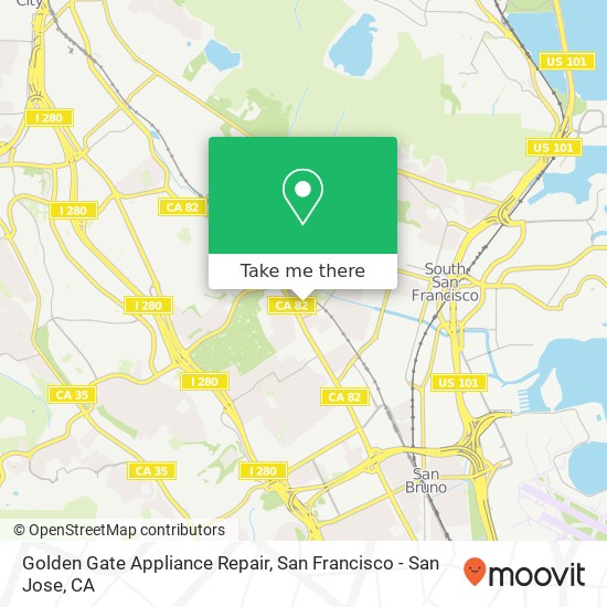 Golden Gate Appliance Repair map