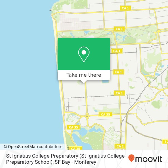 St Ignatius College Preparatory map