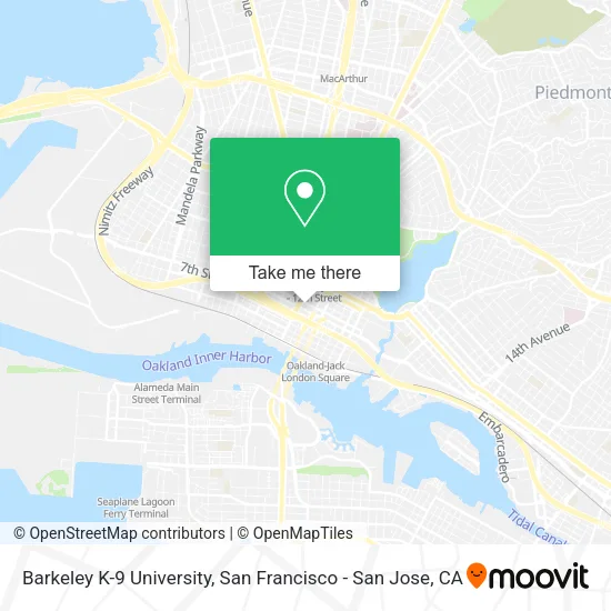 Mapa de Barkeley K-9 University