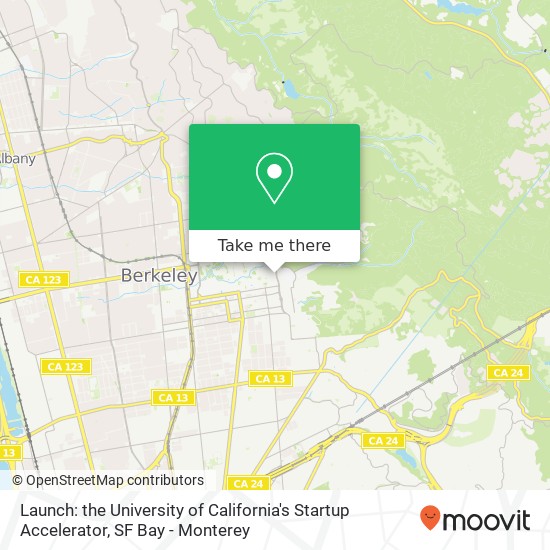Launch: the University of California's Startup Accelerator map