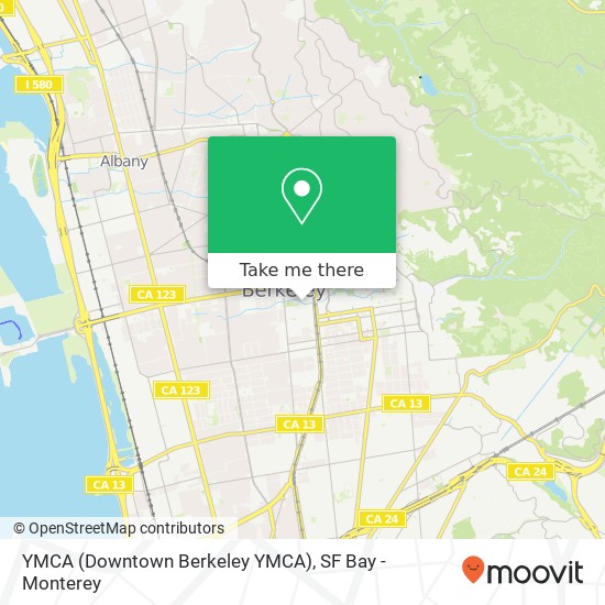 YMCA (Downtown Berkeley YMCA) map