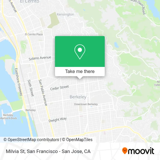 Mapa de Milvia St