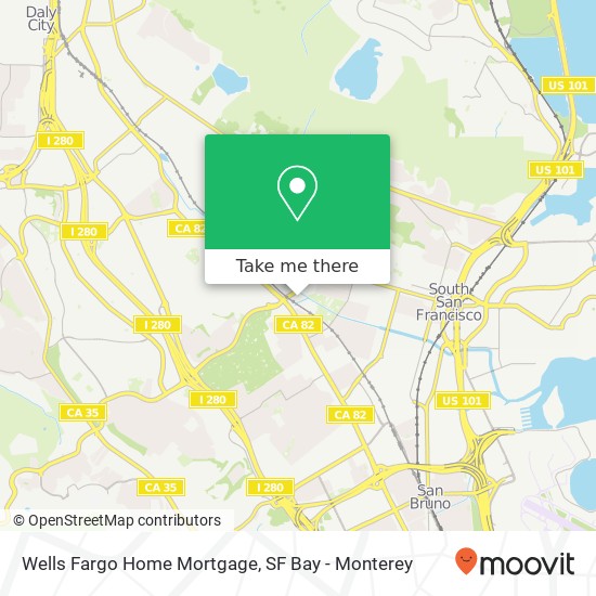 Mapa de Wells Fargo Home Mortgage