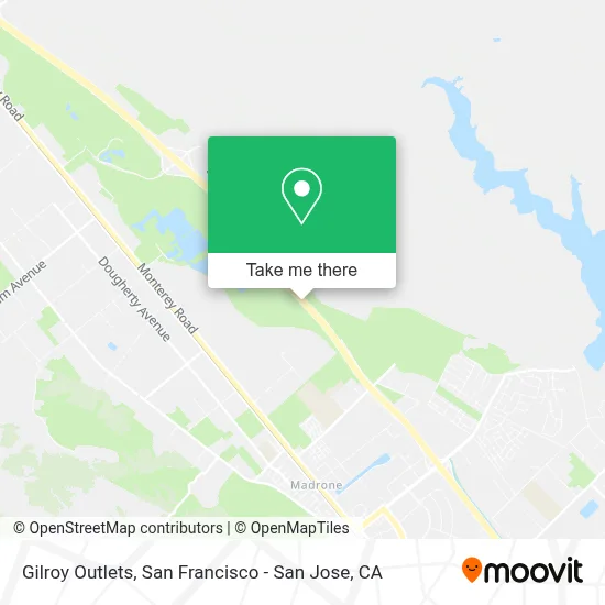 Gilroy Outlets map