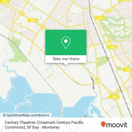 Mapa de Century Theatres (Cinemark Century Pacific Commons)