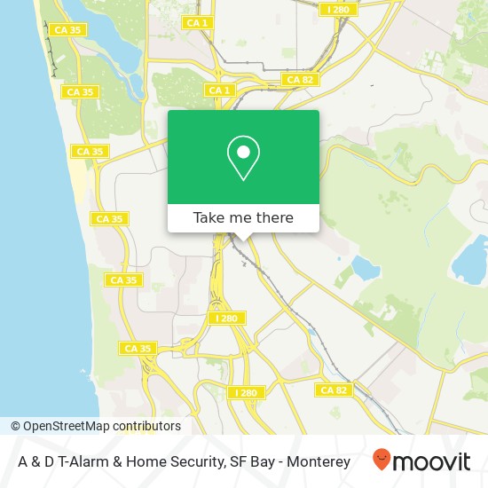 A & D T-Alarm & Home Security map