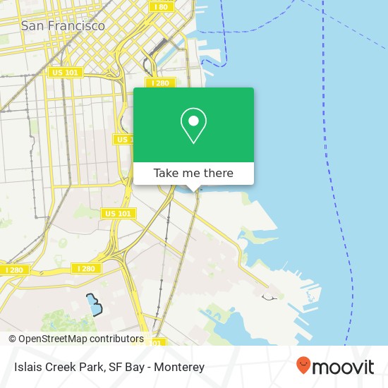 Islais Creek Park map