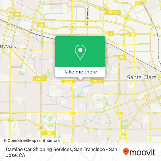 Camino Car Shipping Services map