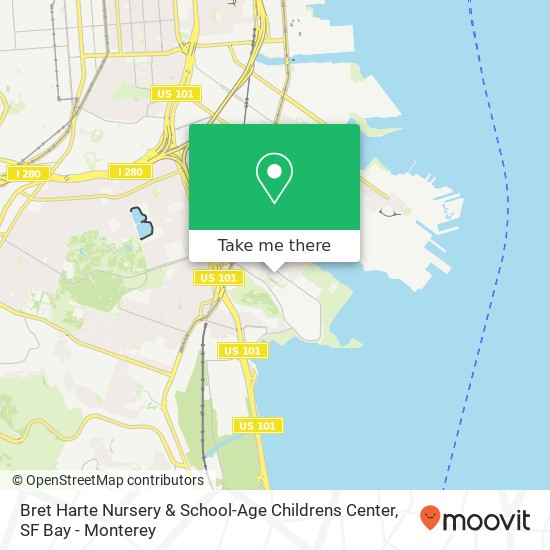 Mapa de Bret Harte Nursery & School-Age Childrens Center