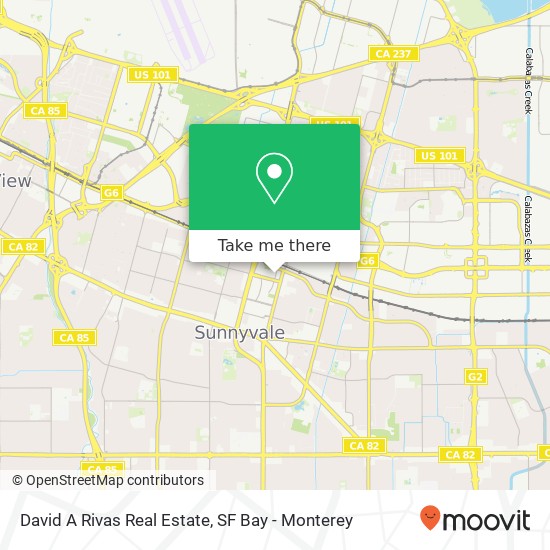 David A Rivas Real Estate map
