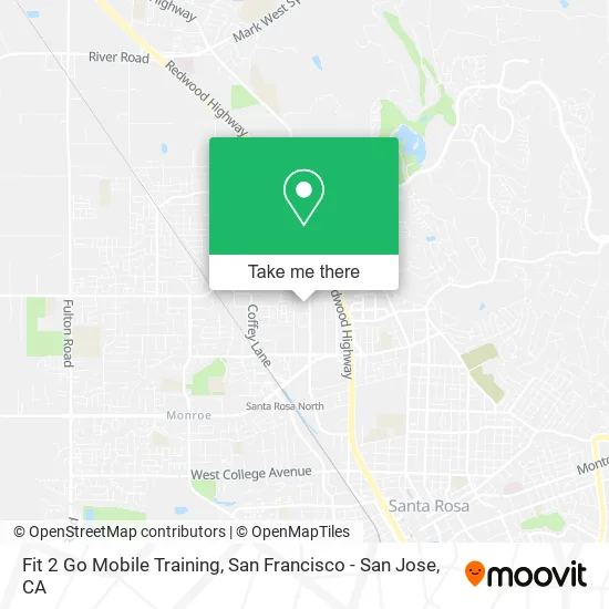 Mapa de Fit 2 Go Mobile Training