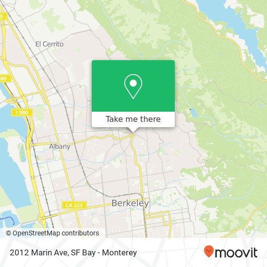 2012 Marin Ave map