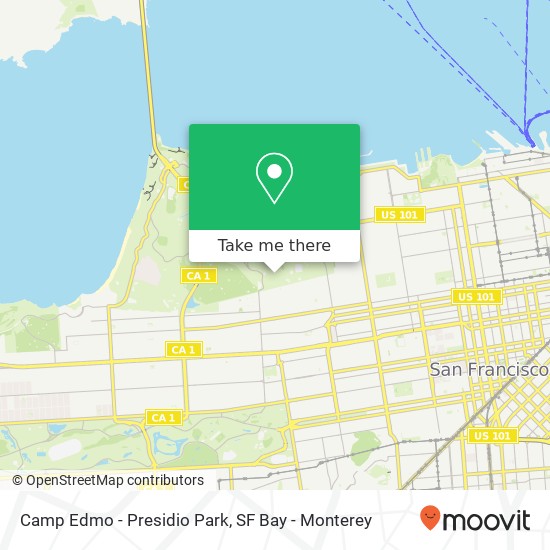 Camp Edmo - Presidio Park map