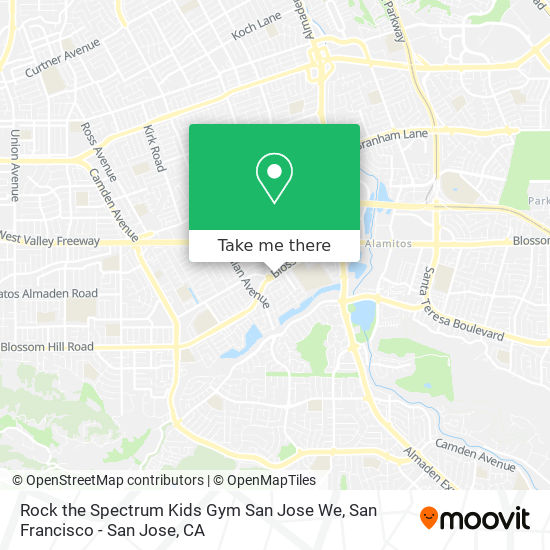 Rock the Spectrum Kids Gym San Jose We map