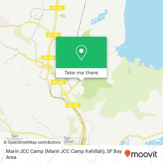 Marin JCC Camp map