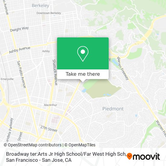 Broadway ter:Arts Jr High School / Far West High Sch map