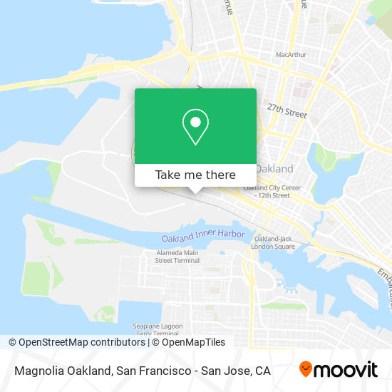 Magnolia Oakland map