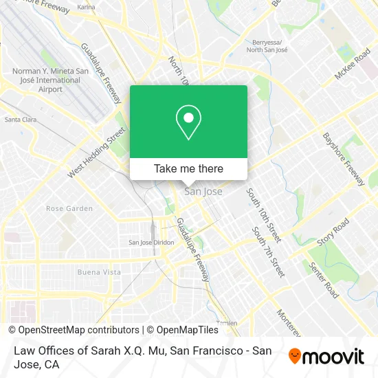 Law Offices of Sarah X.Q. Mu map