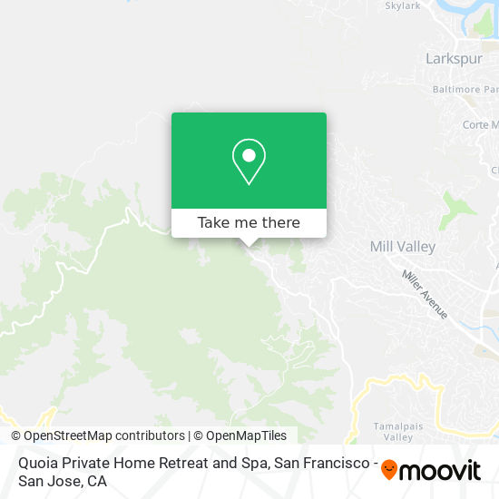 Quoia Private Home Retreat and Spa map
