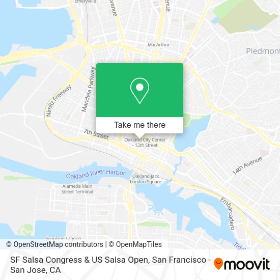 SF Salsa Congress & US Salsa Open map