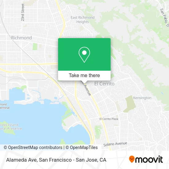 Mapa de Alameda Ave