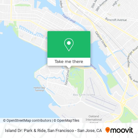 Island Dr: Park & Ride map
