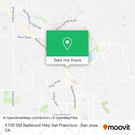 3700 Old Redwood Hwy map