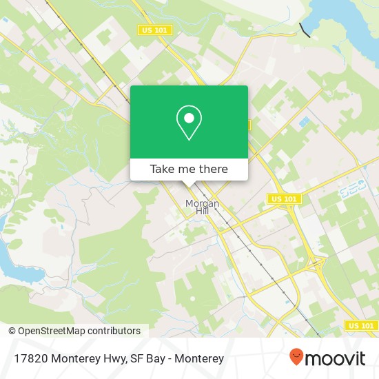 Mapa de 17820 Monterey Hwy