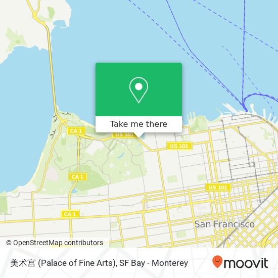 Mapa de 美术宫 (Palace of Fine Arts)