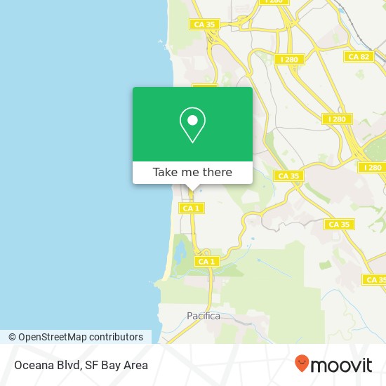 Oceana Blvd map