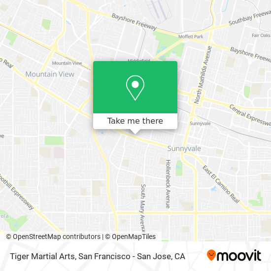 Tiger Martial Arts map