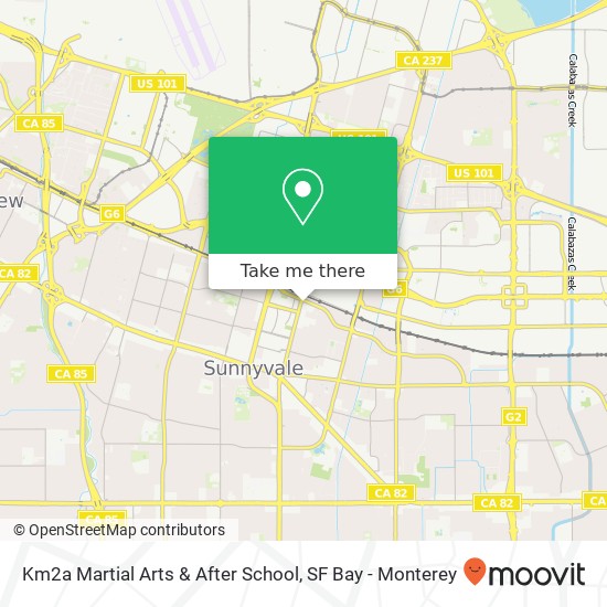 Km2a Martial Arts & After School map