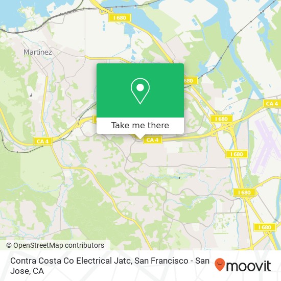 Contra Costa Co Electrical Jatc map