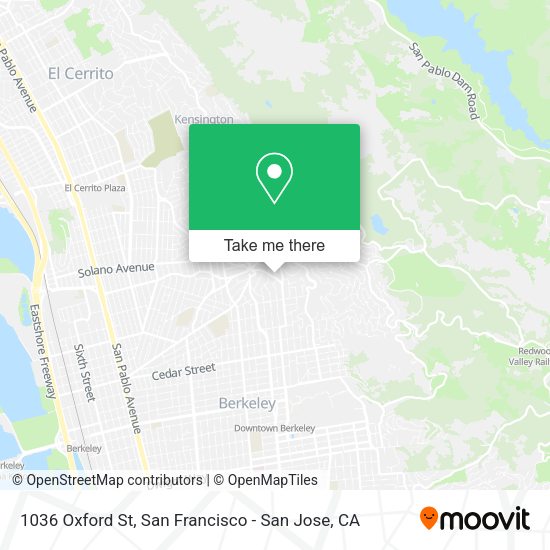 1036 Oxford St map