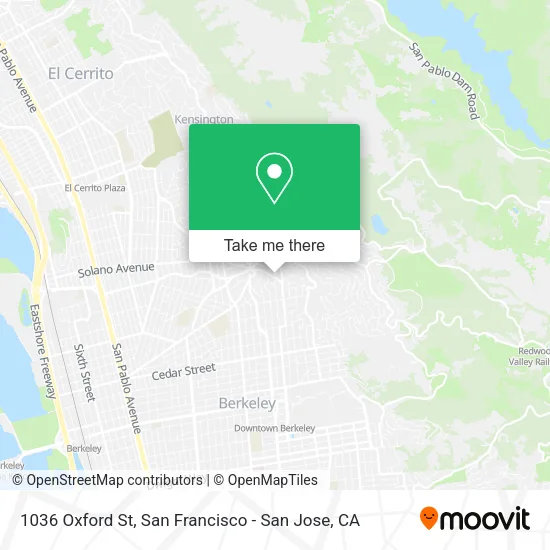 Mapa de 1036 Oxford St