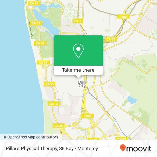 Mapa de Pillar's Physical Therapy