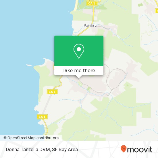Donna Tanzella DVM map