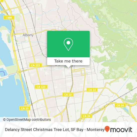 Delancy Street Christmas Tree Lot map