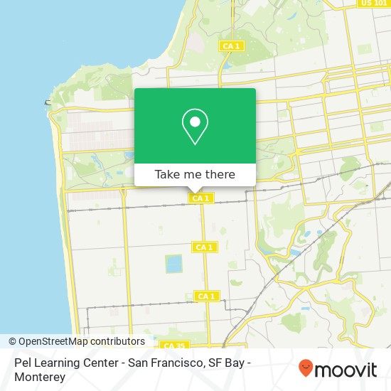 Mapa de Pel Learning Center - San Francisco