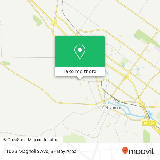Mapa de 1023 Magnolia Ave