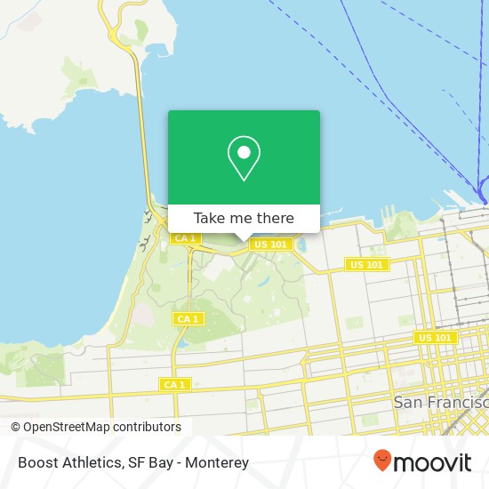 Boost Athletics map