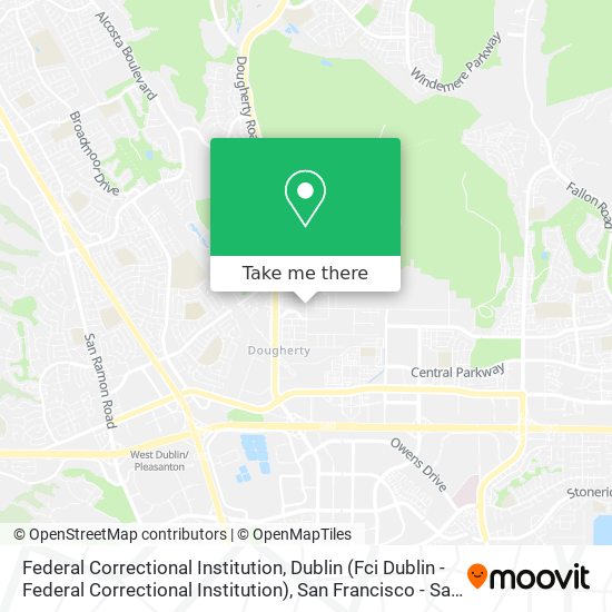 Mapa de Federal Correctional Institution, Dublin (Fci Dublin - Federal Correctional Institution)