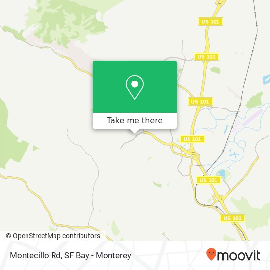 Montecillo Rd map