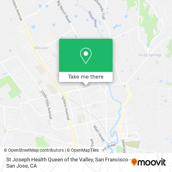 St Joseph Health Queen of the Valley map