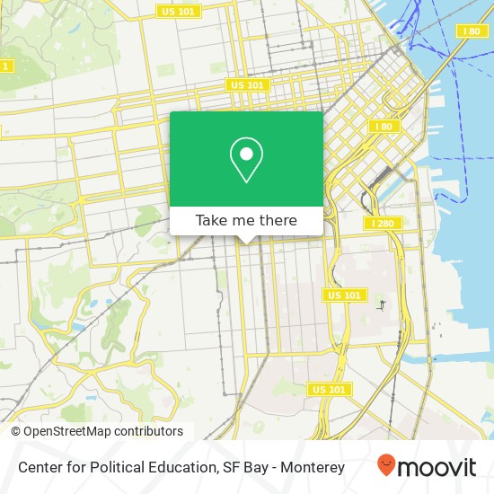 Center for Political Education map