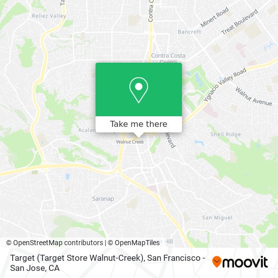 Target (Target Store Walnut-Creek) map